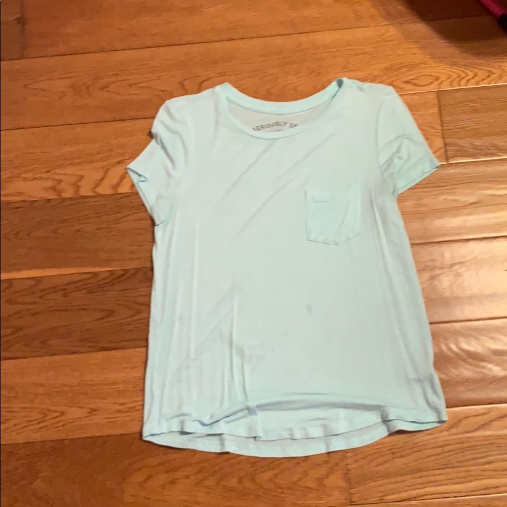 A teal Aeropostale top